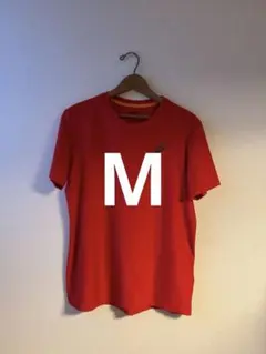 アシックス ランニング 赤 Tシャツ M