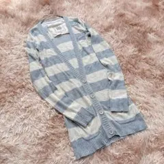 RUEHL No.925 (XS) アンゴラ混 ボーダー ロングカーディガン