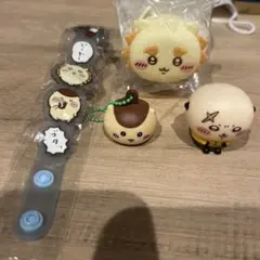 ちいかわ　ラッコ、シーサー、くりまんじゅう４点セット