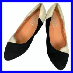 ★ フィットフィット (22.5) パンプス バイカラー アーモンドトゥ 希少