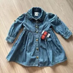 【美品】ラルフ・ローレン デニムワンピース 80サイズ　女の子