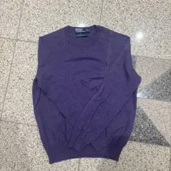 Polo by Ralph Lauren 紫 ニットセーター L