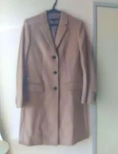 【未使用】UNIQLO カシミヤ混 ベージュ チェスターコート Lサイズ