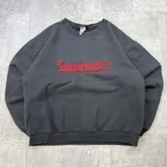 柿*種様 90s Timberland ヴィンテージスウェット 刺繍ロゴ フェーのサムネイル