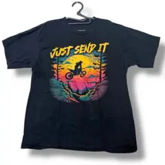 JUST SEND IT グラフィックTシャツ アメリカ古着 M〜L相当