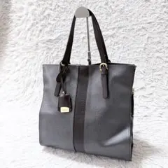 極美品　ワコウ　トートバッグ　ハンドバッグ　レザー　グレーのサムネイル