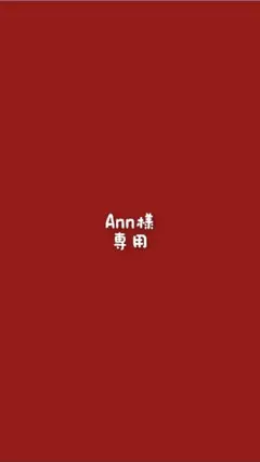 Ann様専用ページ