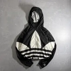 adidas shell jacket nylon hooded trefoil