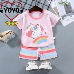 新品 キッズセットアップ 半袖Tシャツ ハーフパンツ100