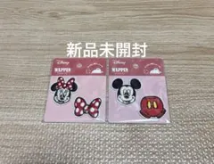 新品　ディズニー ミッキー ミニー シールワッペン　セリア　2種　2点