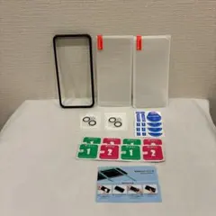 iPhone15Plusフィルム ガイド枠付き 2枚　国産旭硝子素材 ガラス