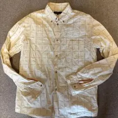 MEN'S MELROSE アイボリー チェックシャツ サイズ4のサムネイル