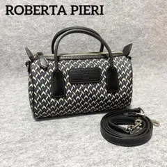 【専用】　ロベルタピエリ　ミニボストン　2way PVC × レザー　黒