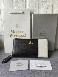 Vivienne Westwood 長財布 ブラック×ホワイトのサムネイル