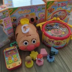 アンパンマン　スマートフォン　やわらかパズル　型はめパズル　ドラム　たいこ