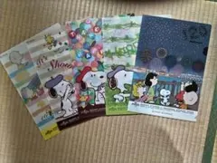 スヌーピー×ＵＳＪ×日本生命 クリアファイル 5枚セット 5種類