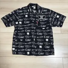 M AVIREX コカ・コーラコラボ ビッグロゴ オープンカラーシャツのサムネイル