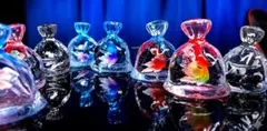 ꫛꫀꪝ✨数量限定！液体ガラスドーム 本物の液体入り 金魚すくいピアス左右 赤緑のサムネイル