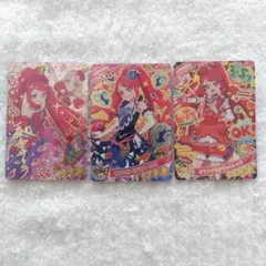 ひみつのアイプリ 2弾サイン＆R1弾星4＆R3弾ミラクル サクラ 3枚セット