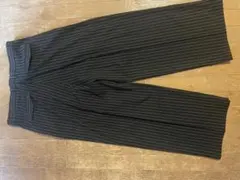黒白ストライプ ワイドパンツ