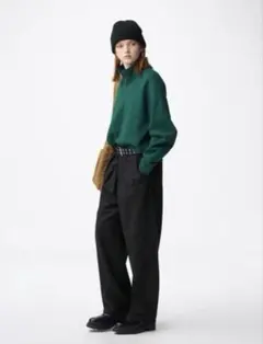 チノバレルレッグタックパンツ