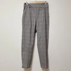 ビス【L】テーパードパンツ/グレンチェック柄 キレイめ 大人可愛い 春秋