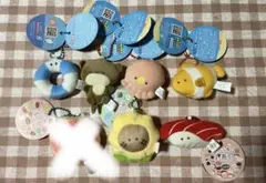つぶらな瞳のキャラクターキーホルダーセット　7種類セット