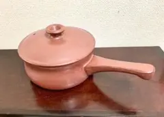 藤総製陶所　直火片手鍋　大（1200ml）　朱色