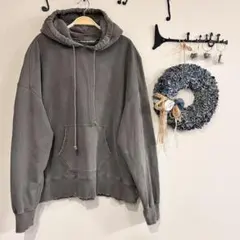 ⭐️ANCELLM⭐️DYED DAMAGE HOODIE ダメージパーカー　メンズ