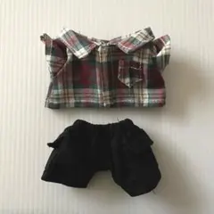 15cm ぬいぐるみ服　シャツ＆パンツ