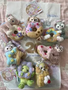 【ぬいぐるみバッジ(7体セット)】ダッフィー＆フレンズ♡フィルドウィズジョイ