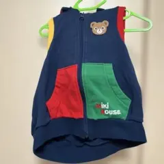 miki HOUSE ベビーベスト ネイビー