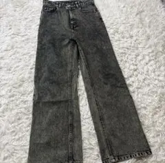 kastane ケミカルウォッシュ ハイウエスト デニム パンツ　サイズ1