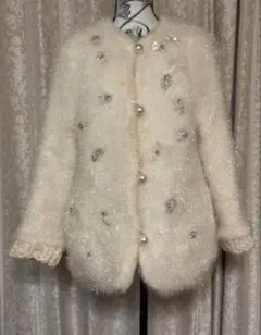 ミュベールMUVEILレースフリルウールジャケット¥63,800 - メルカリ
