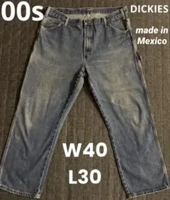 00s ディッキーズ　DICKIES デニムペインター　メキシコ製 リアルワークのサムネイル