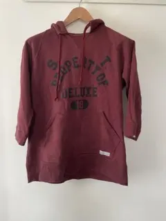 00's DELUXE 七分丈パーカー　カレッジロゴのサムネイル