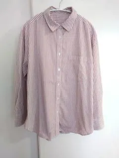 ★GU ストライプ長袖シャツ