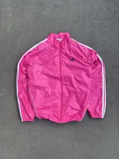 adidas ピンク ナイロンジャケット y2k