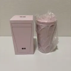 UNIQLO感謝祭 ピンク ステンレス タンブラー 蓋付き