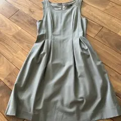 最終値引theory 美品ノースリーブひざ丈ワンピース サイズ0 サイズ記載