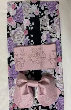 花柄浴衣・帯
