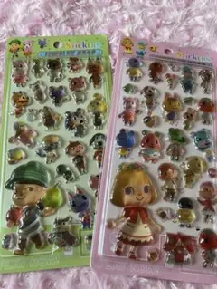 立体 硬いシール☆ジュエリードロップシール どうぶつの森のサムネイル