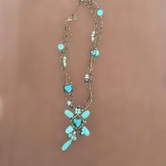 ターコイズ ボヘミアン ネックレス