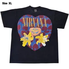 BBXG Tシャツ 長袖 USA製 黒 ニルバーナ ハートシェイプドボックス L☆Nirvanaニルヴァーナ ◇ハートシェイプドボックスの通販 by