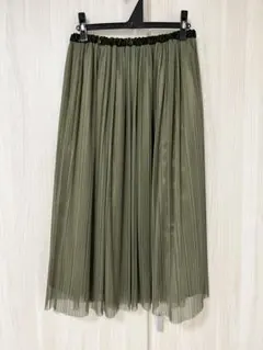 チュールスカート モスグリーン