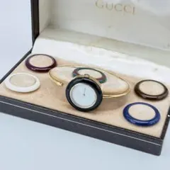 GUCCI チェンジベゼル　バングルウォッチ　全6カラー　レディース　保存箱のサムネイル
