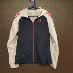 adidas ジャージ ジャケット S ネイビー/ホワイト/ピンク