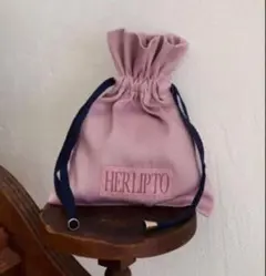 herlipto HLT Monogram Satin Pouch ノベルティ
