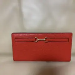 レッド 長財布 フラットデザイン