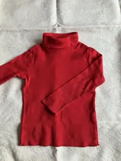 PETIT BATEAU タートルネック　3a/94cm レッド